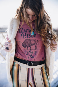 Canadian Bison Wild & Free Tee