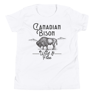 Canadian Bison Wild & Free Kids Tee
